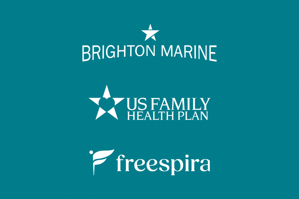 Brighton Marine, USFHP, and Freespira Partnership Logos