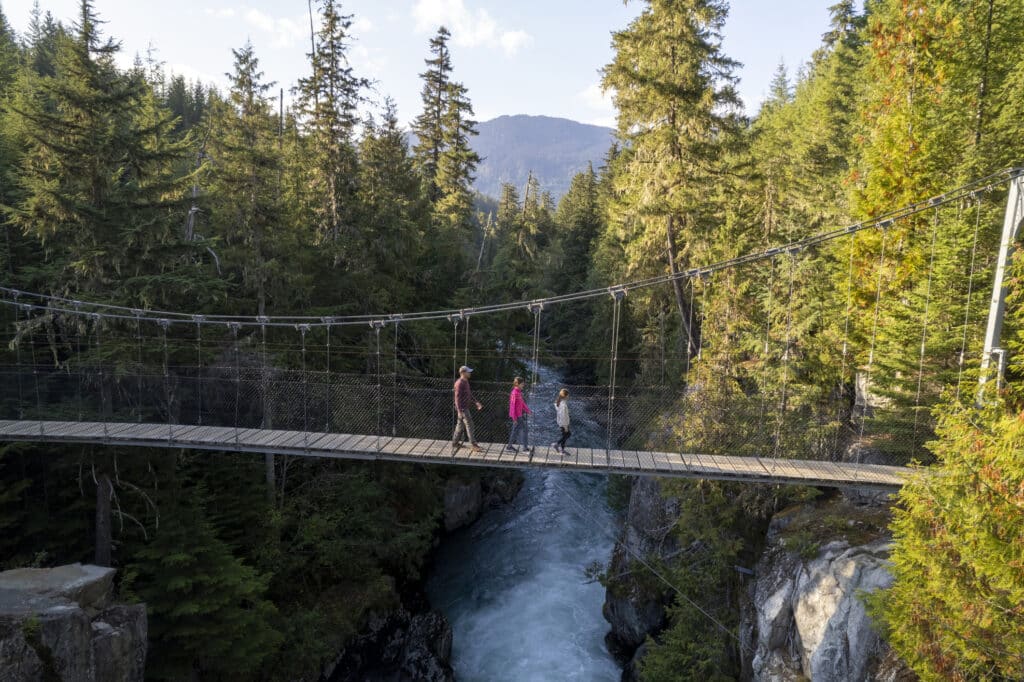 Family spending quality time in nature. Family living a balanced and healthy lifestyle.