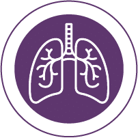 shortness of breath purple